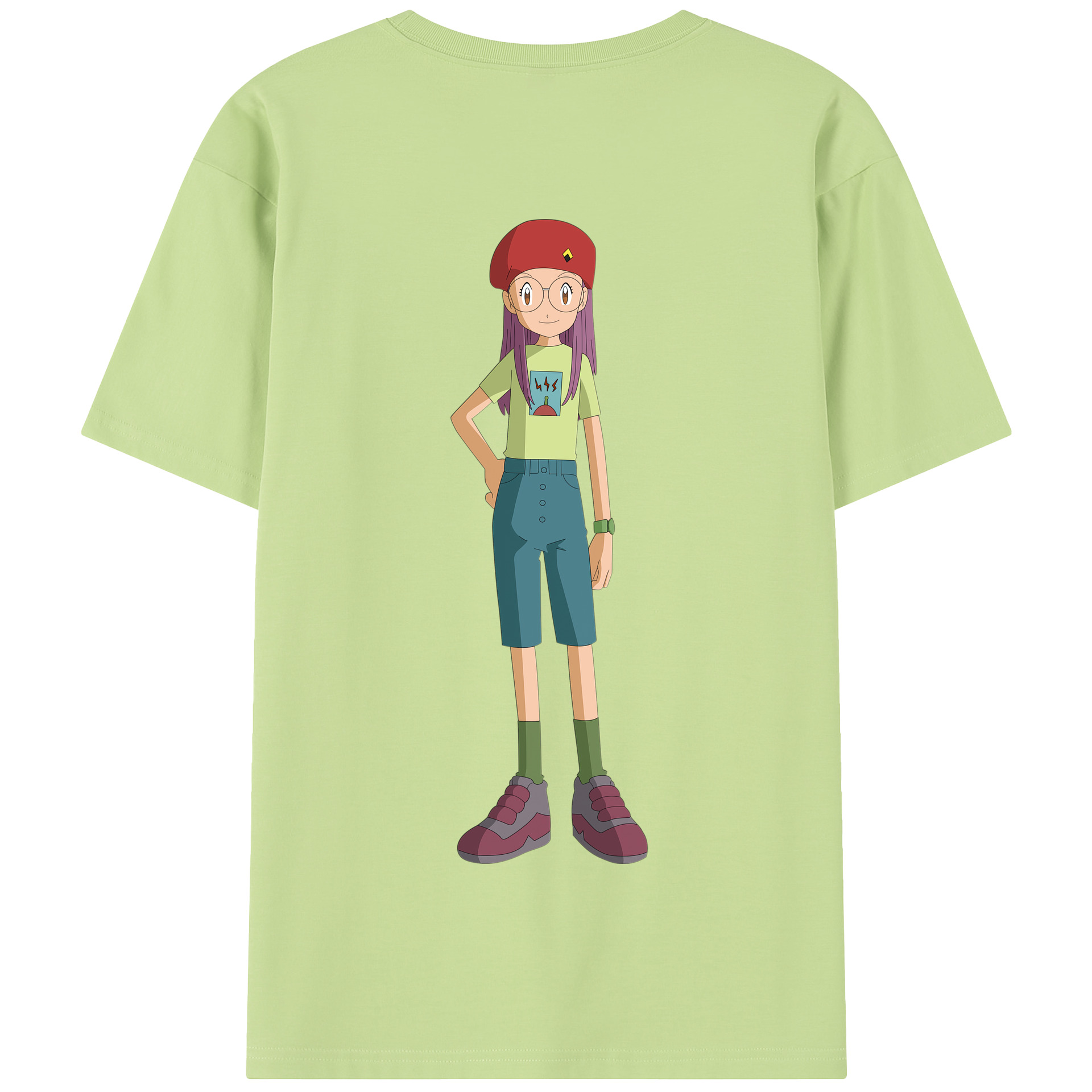 （画像用） Digimon デジタルモンスター/デジモン 綿100％半袖Tシャツ（背面プリント）